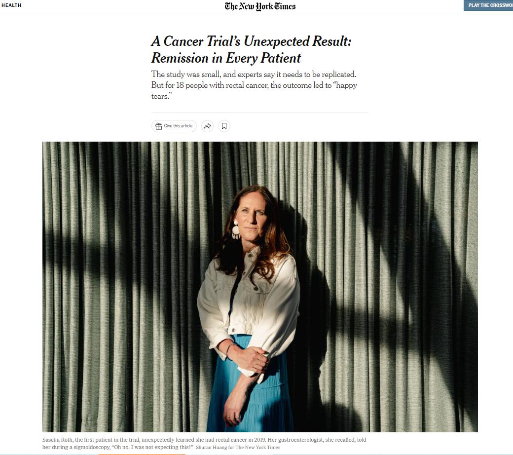 治疗癌症新药重大突破美国,国外媒体报道120万一针的抗癌药