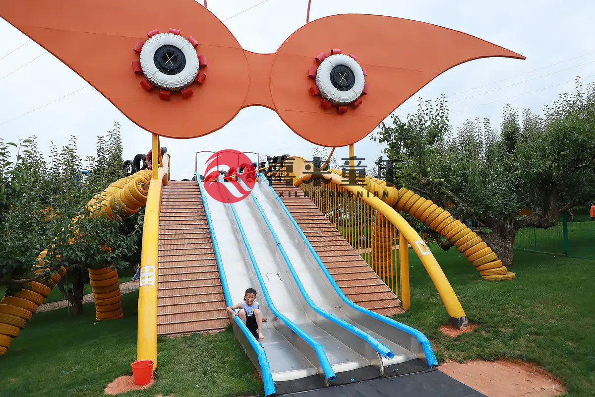 户外大型组合滑梯定做,户外大型组合滑梯