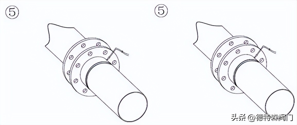 给水管道蝶阀安装视频,蝶阀在管道上安装示意图