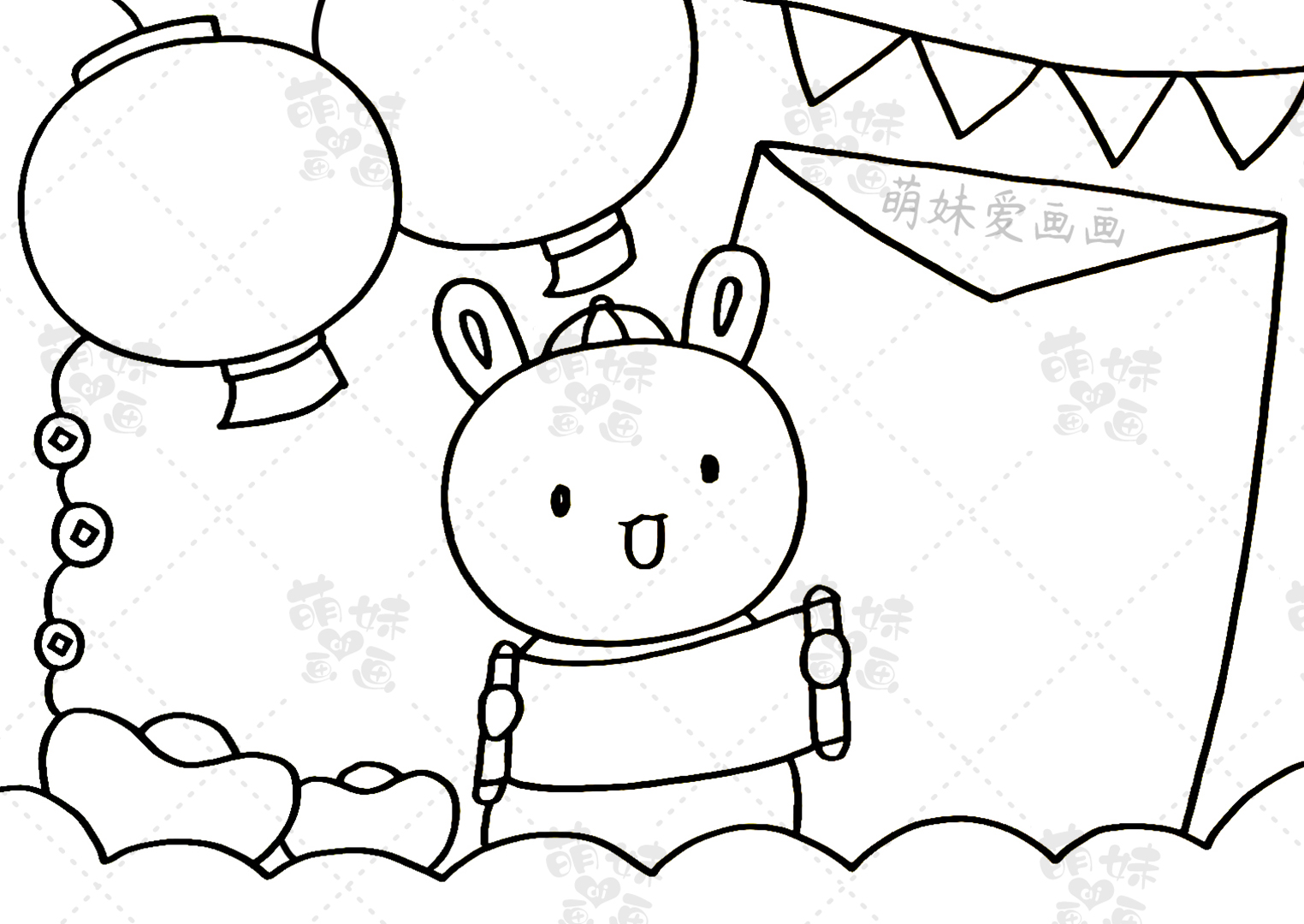 2023兔年手抄报,新年手抄报2023兔年简单好看