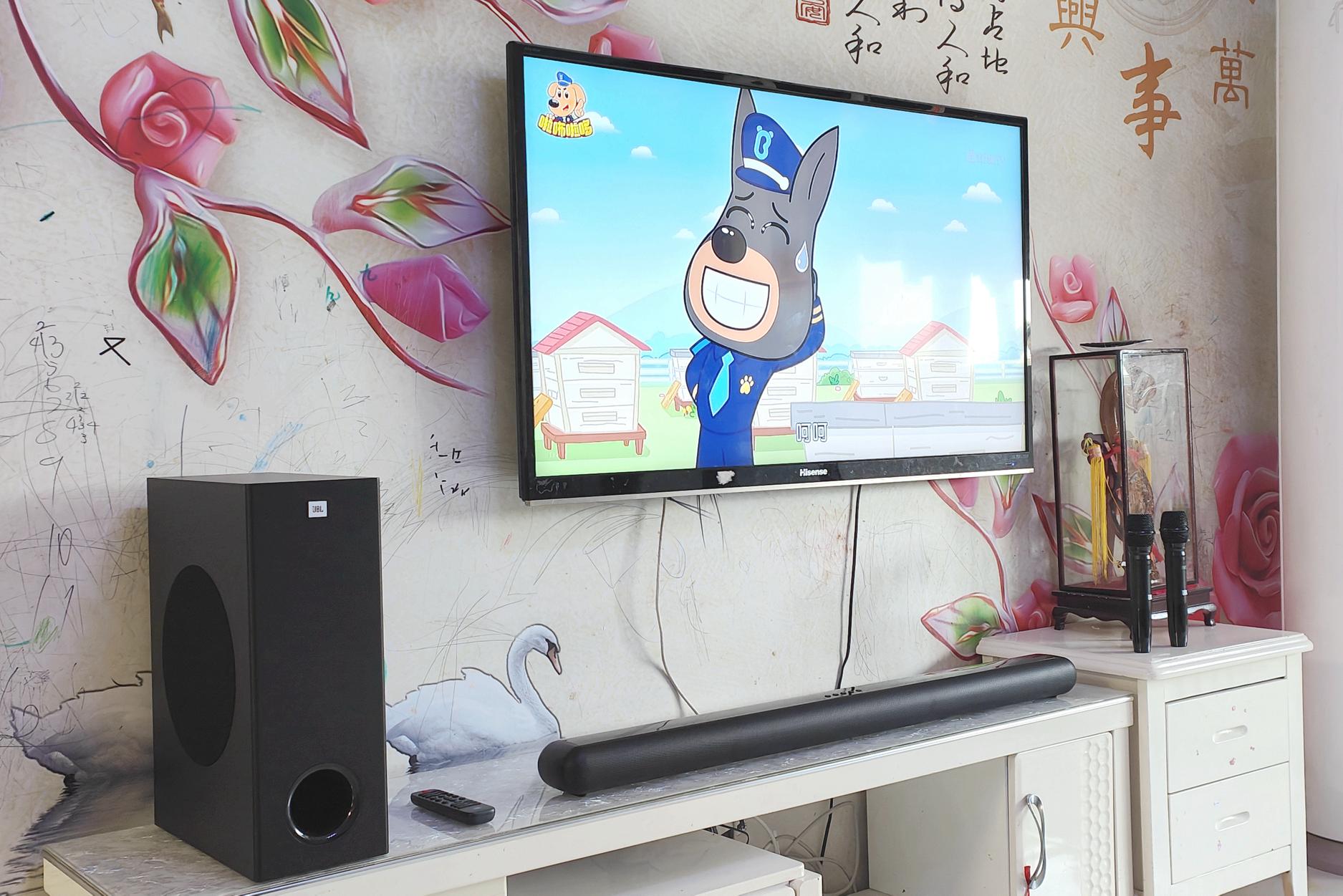 客厅音响效果试听,jbl电视音响回音壁效果