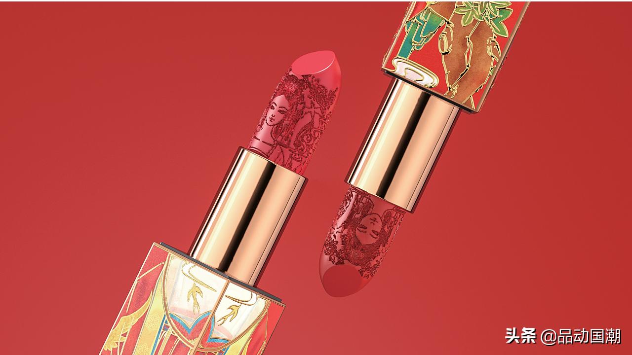 国潮美妆8件套,国潮风尚彩妆套7件套