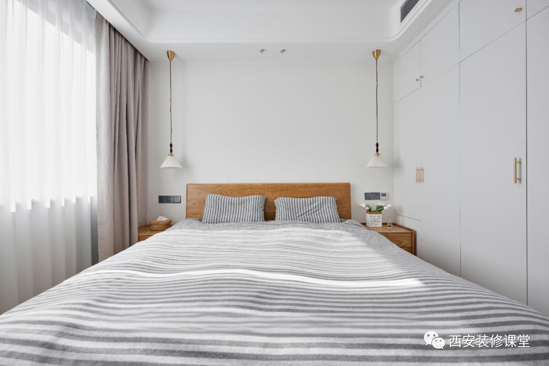 三房二厅北欧原木,130平方三室一厅轻奢极简