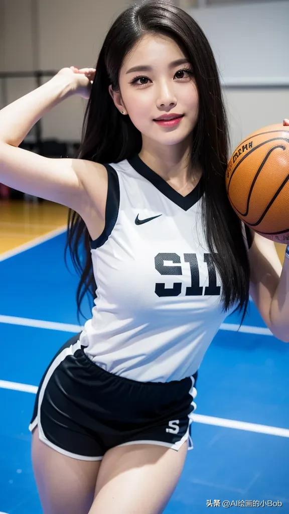 ai画打篮球女生图片,ai绘画女生打篮球教程