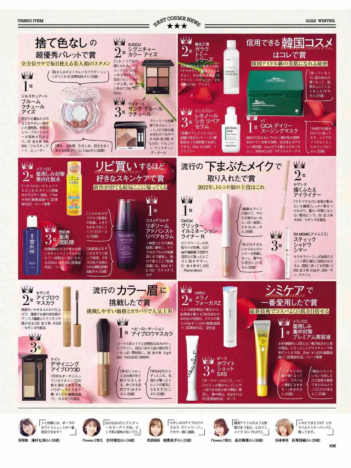 日本时尚杂志《美人百花》2023/1