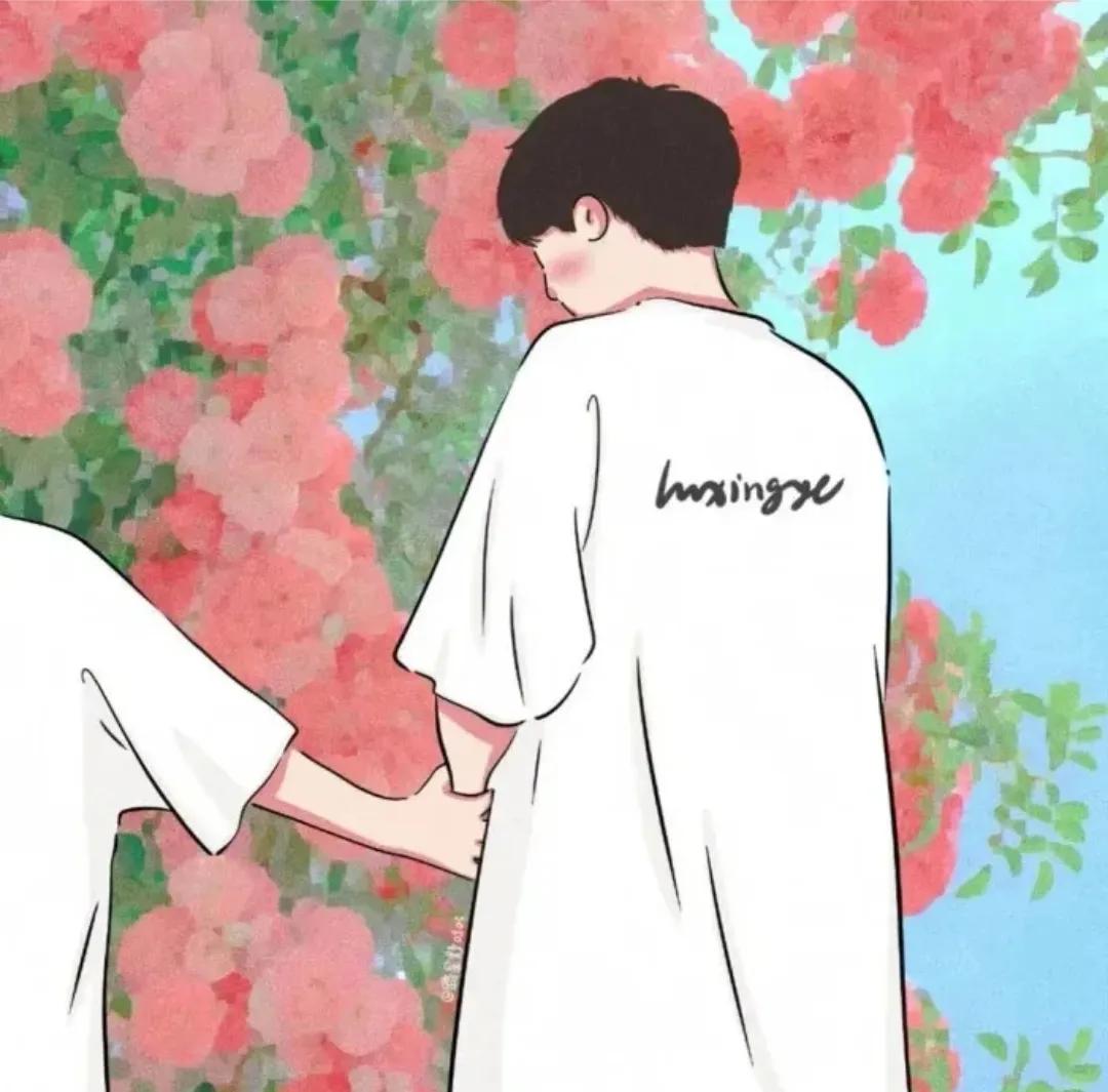 情侣头像阳光清爽微笑,情侣头像ins高级质感