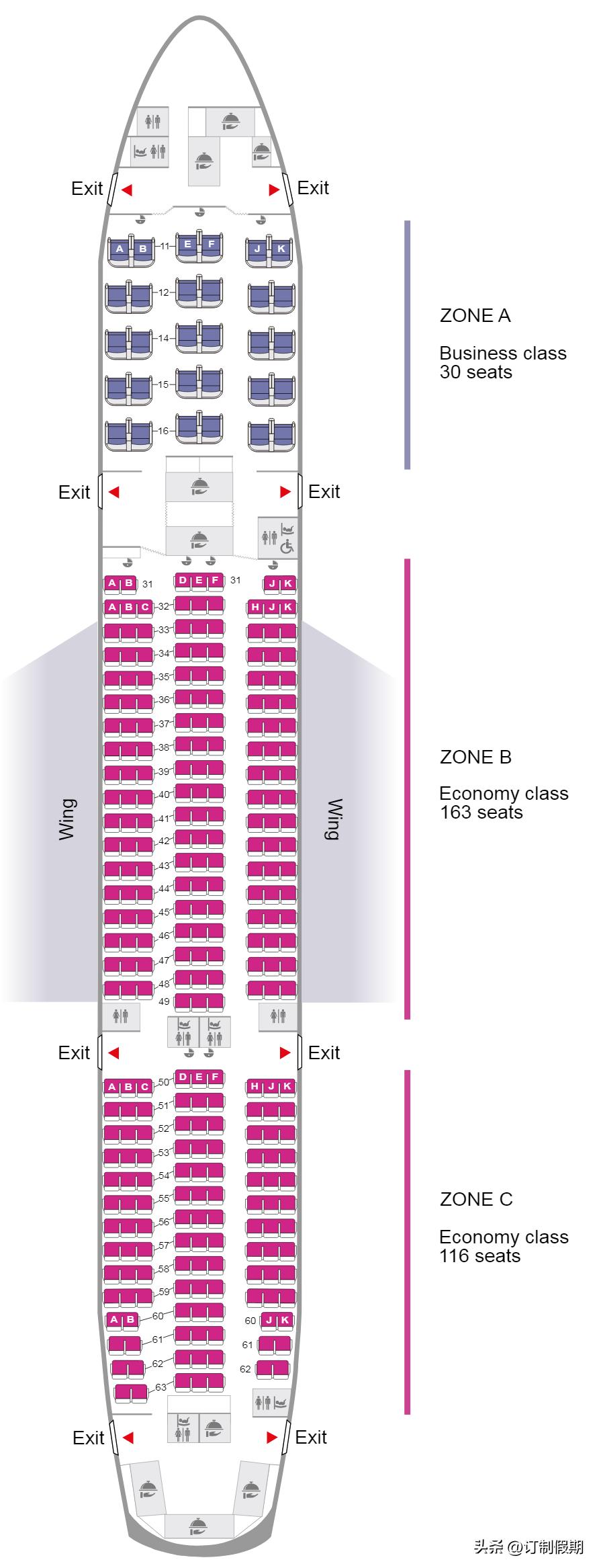 泰国航空所有飞机型号,泰国航空公司国内航线