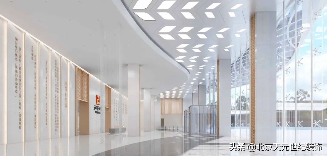 秦淮专业办公空间装饰设计案例,五华区写字楼装修设计案例