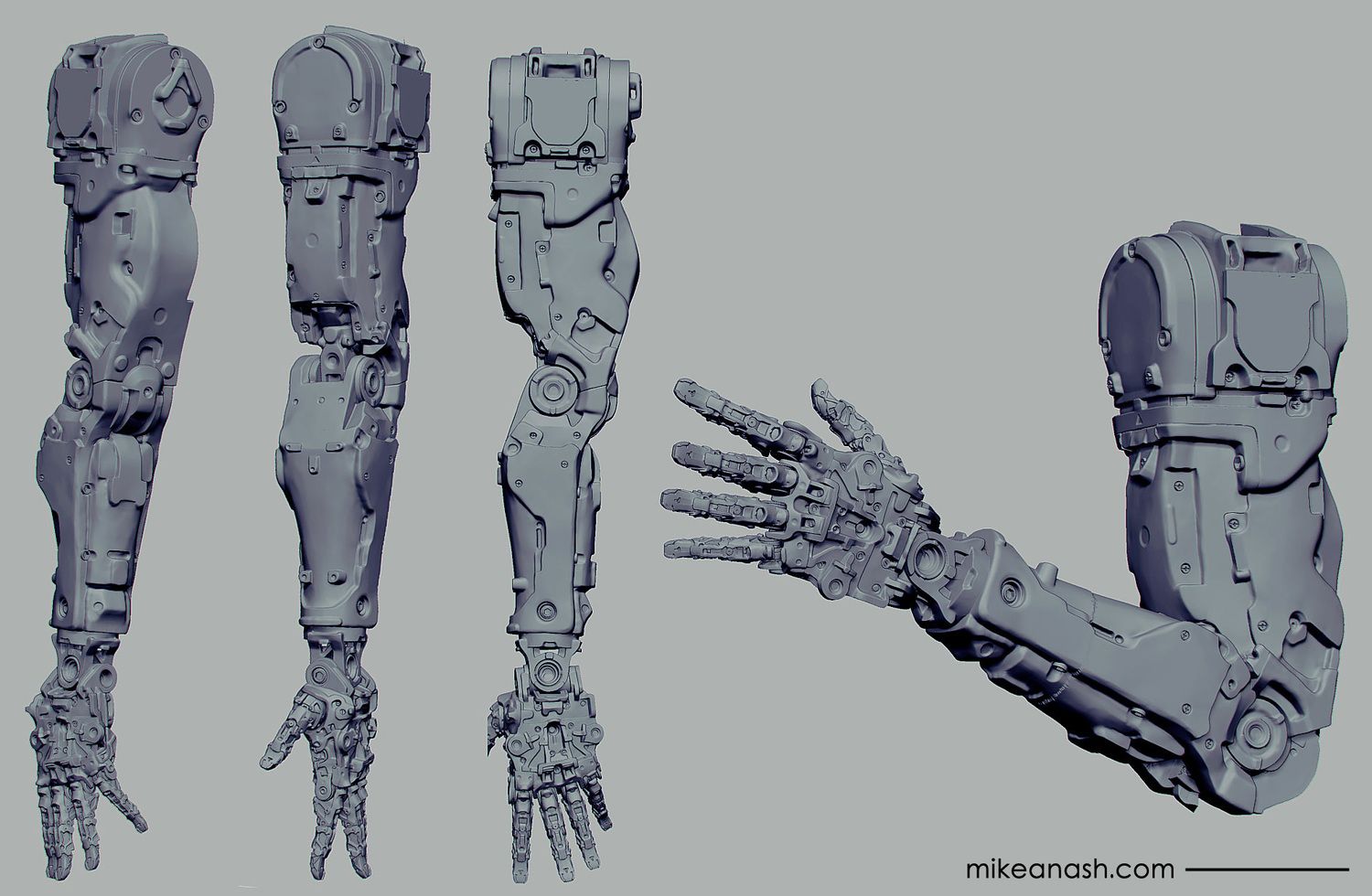 COOL!令人叹为观止的精密机甲穿戴设备｜设计师mikenash作品欣赏