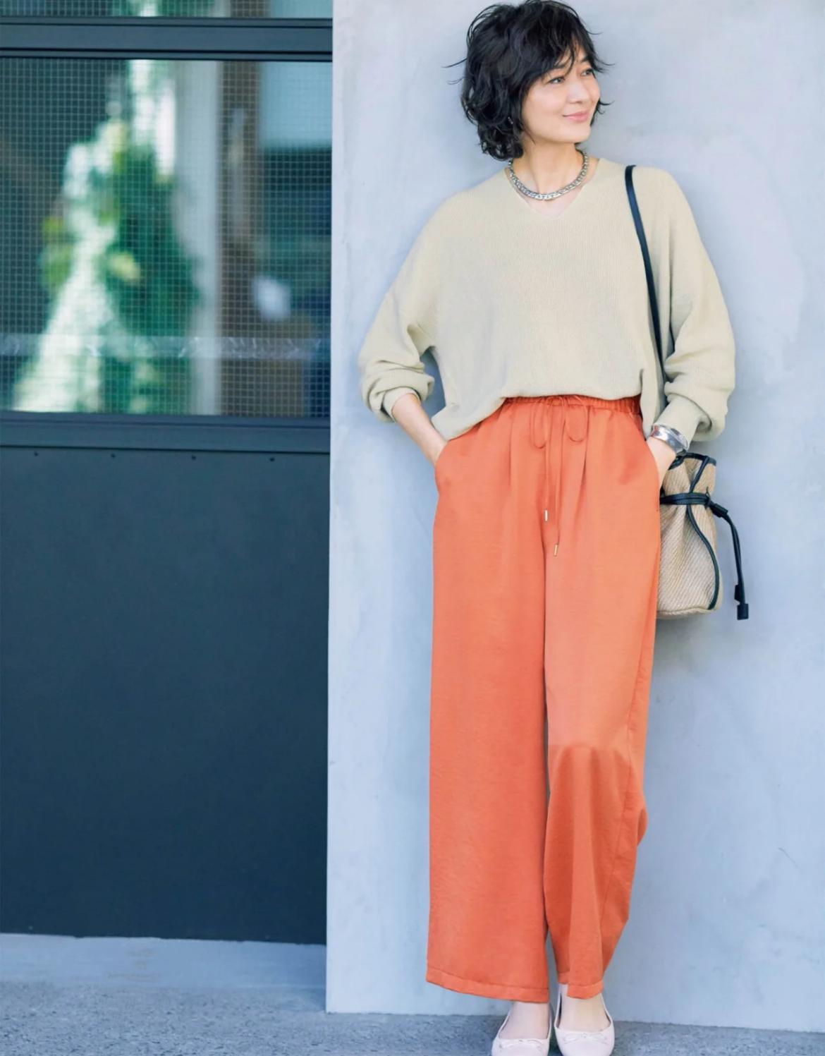 今年流行的马卡龙裤,马卡龙高腰裤穿搭