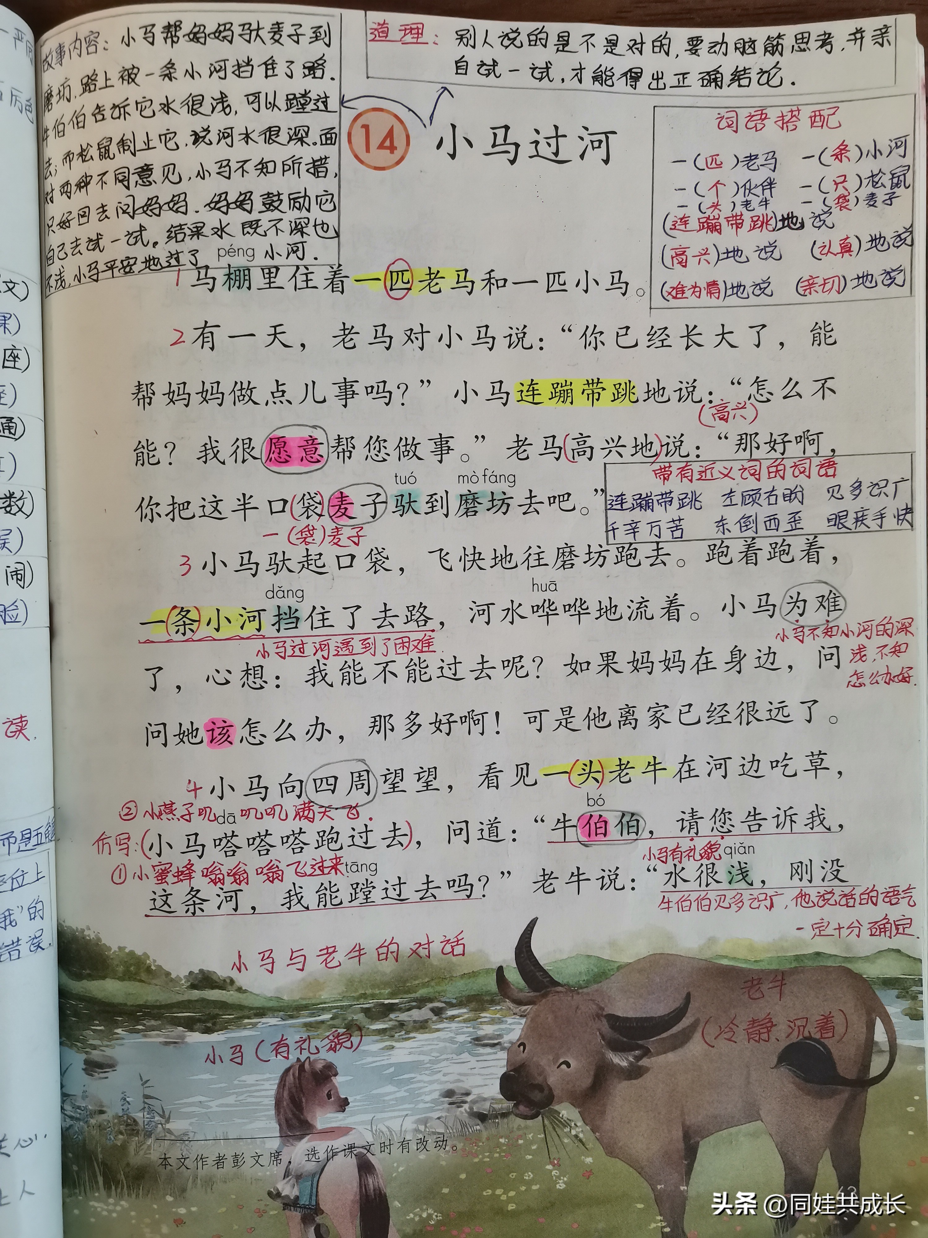 二年级下册语文第14课小马过河,二年级小马过河的故事完整版下册