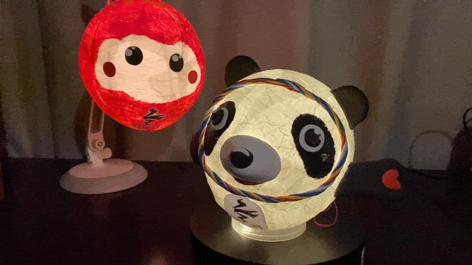 来吧~展示！谁能拒绝花灯版“冰墩墩”“雪容融”