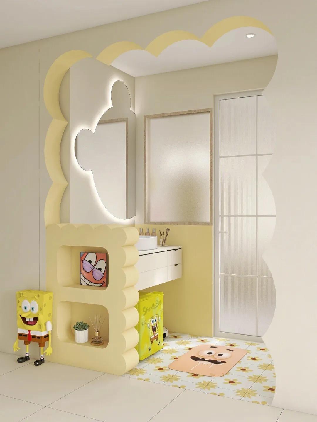 卫生间3色效果图,30款卫生间干区效果图