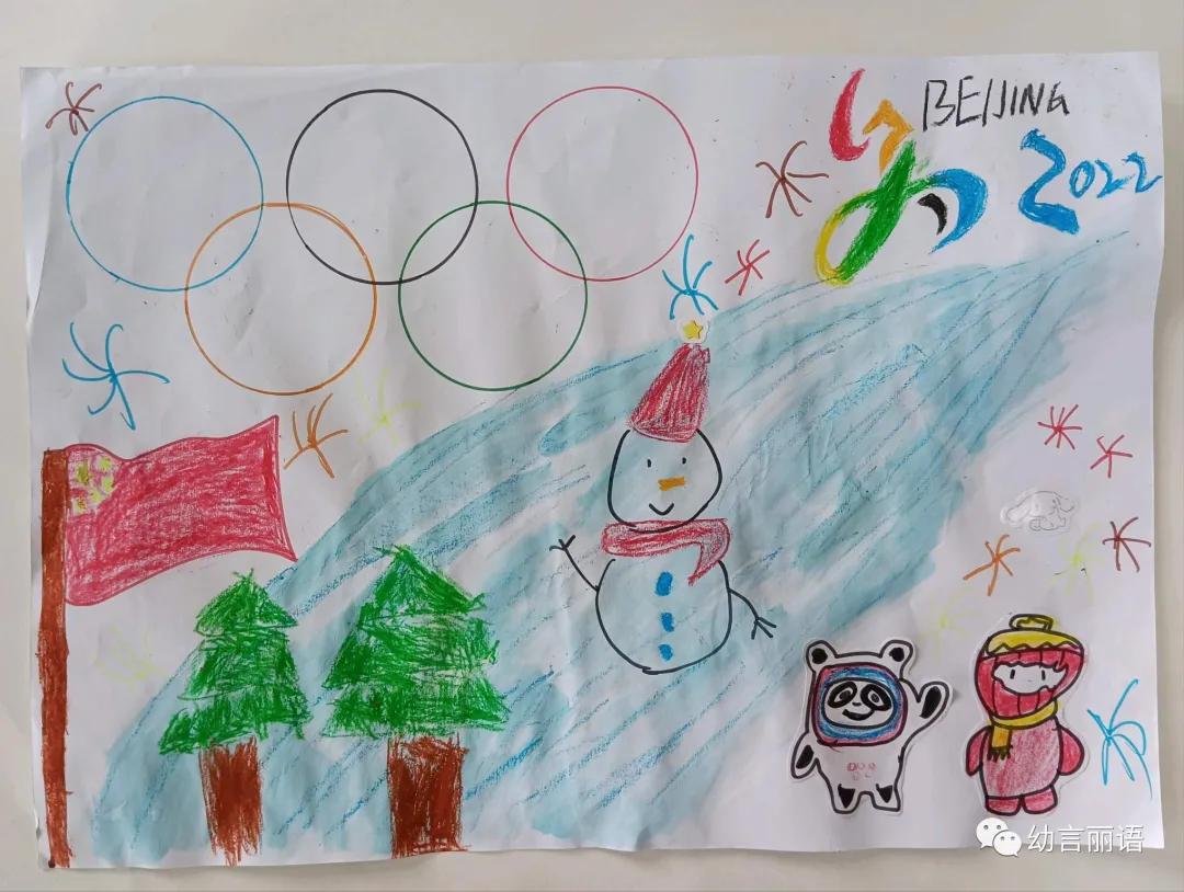 助力冬奥创意美术手工,冬奥会冰墩墩和雪容融绘画