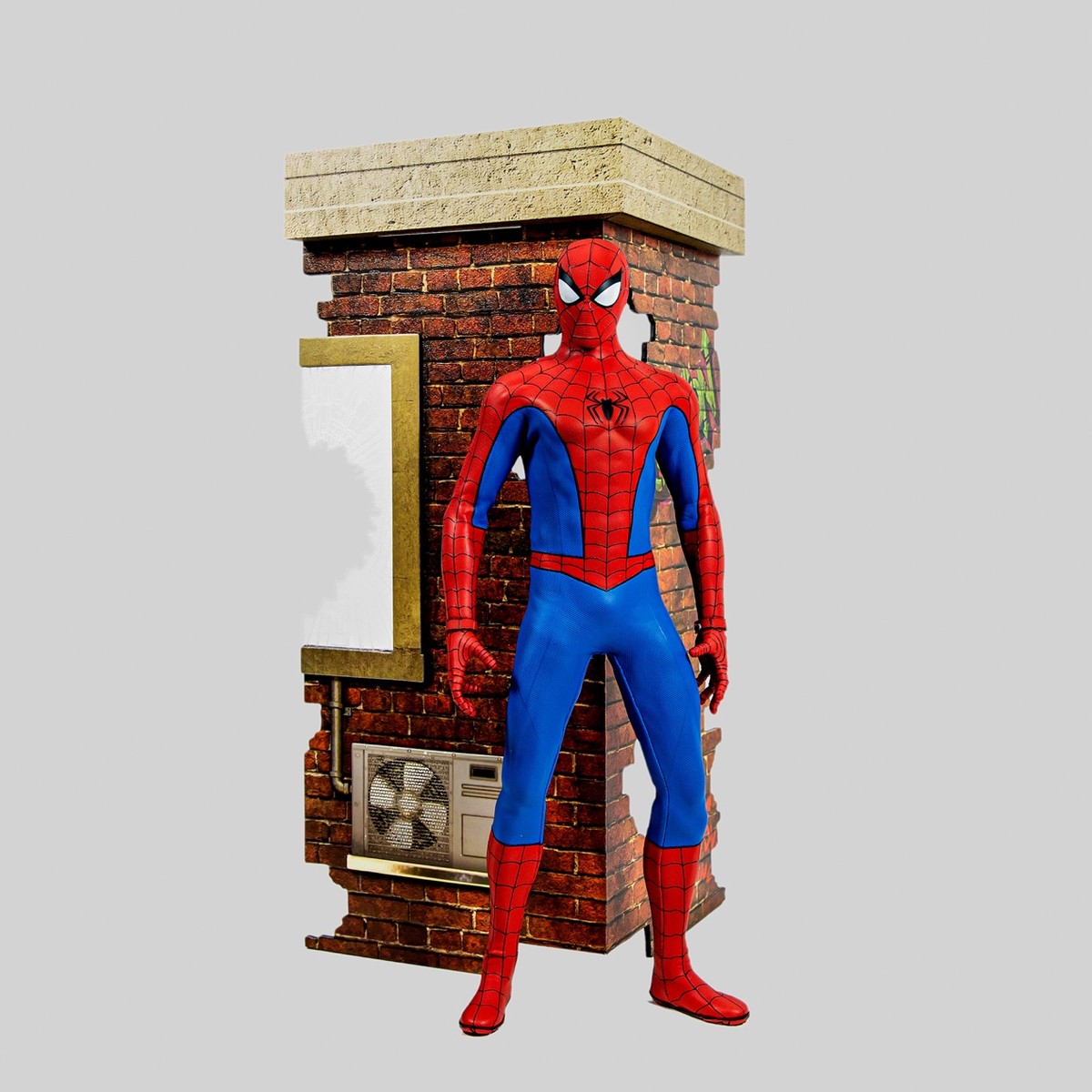 hottoys蜘蛛侠经典战衣手办测评,hottoys蜘蛛侠经典红蓝战衣