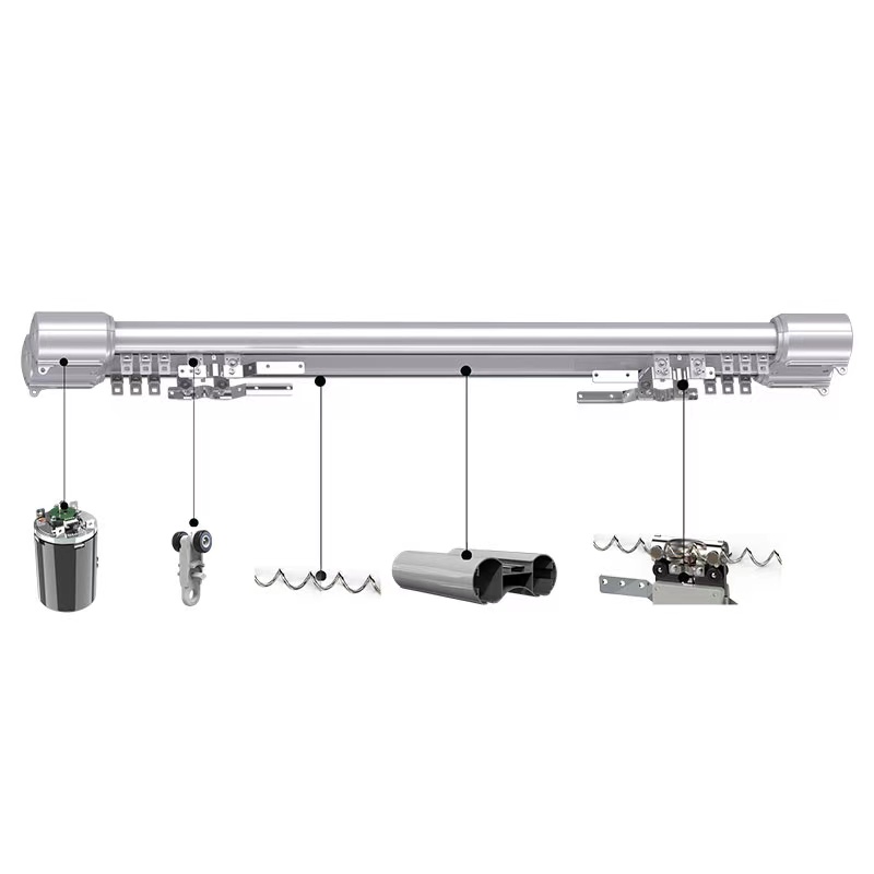 电动智能窗帘源头工厂,一体化电动窗帘