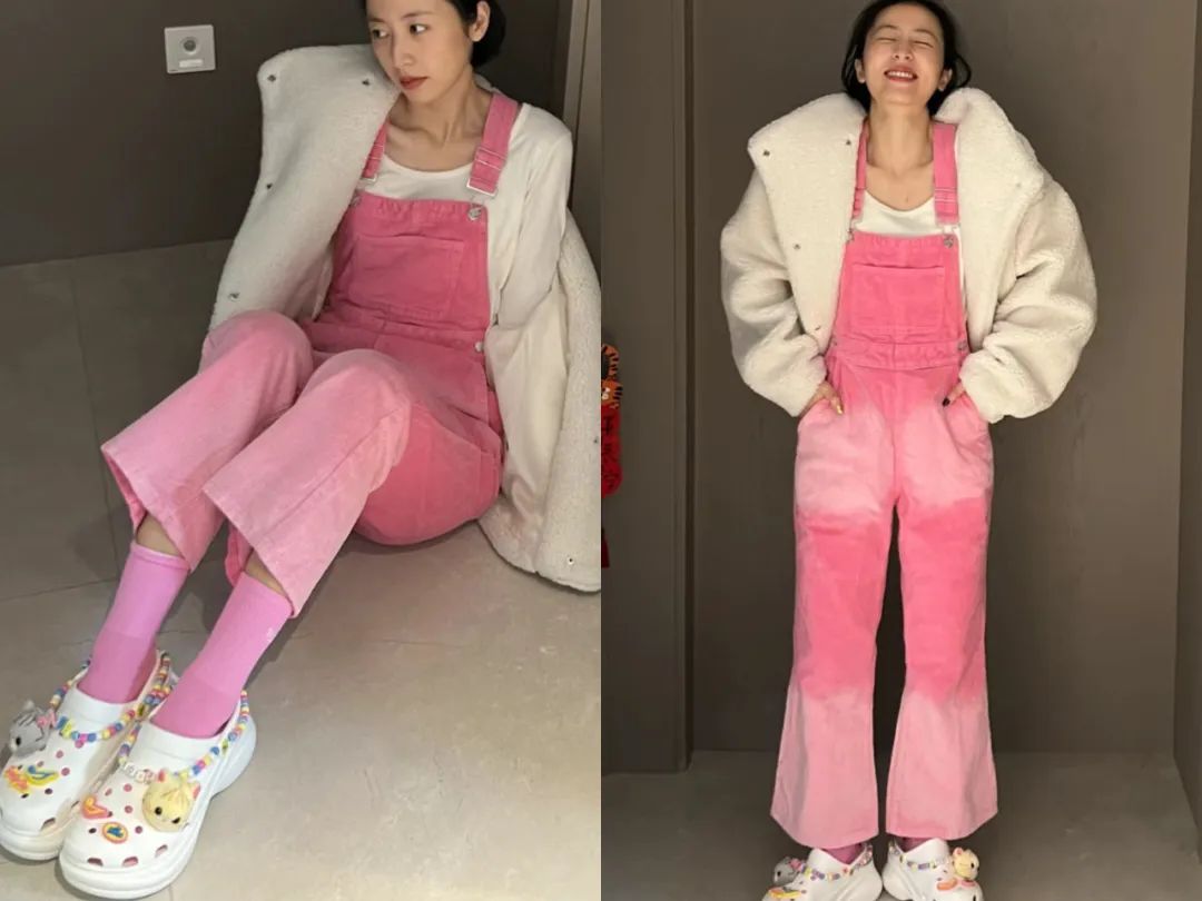 工装风穿搭周雨彤,周雨彤穿搭思路