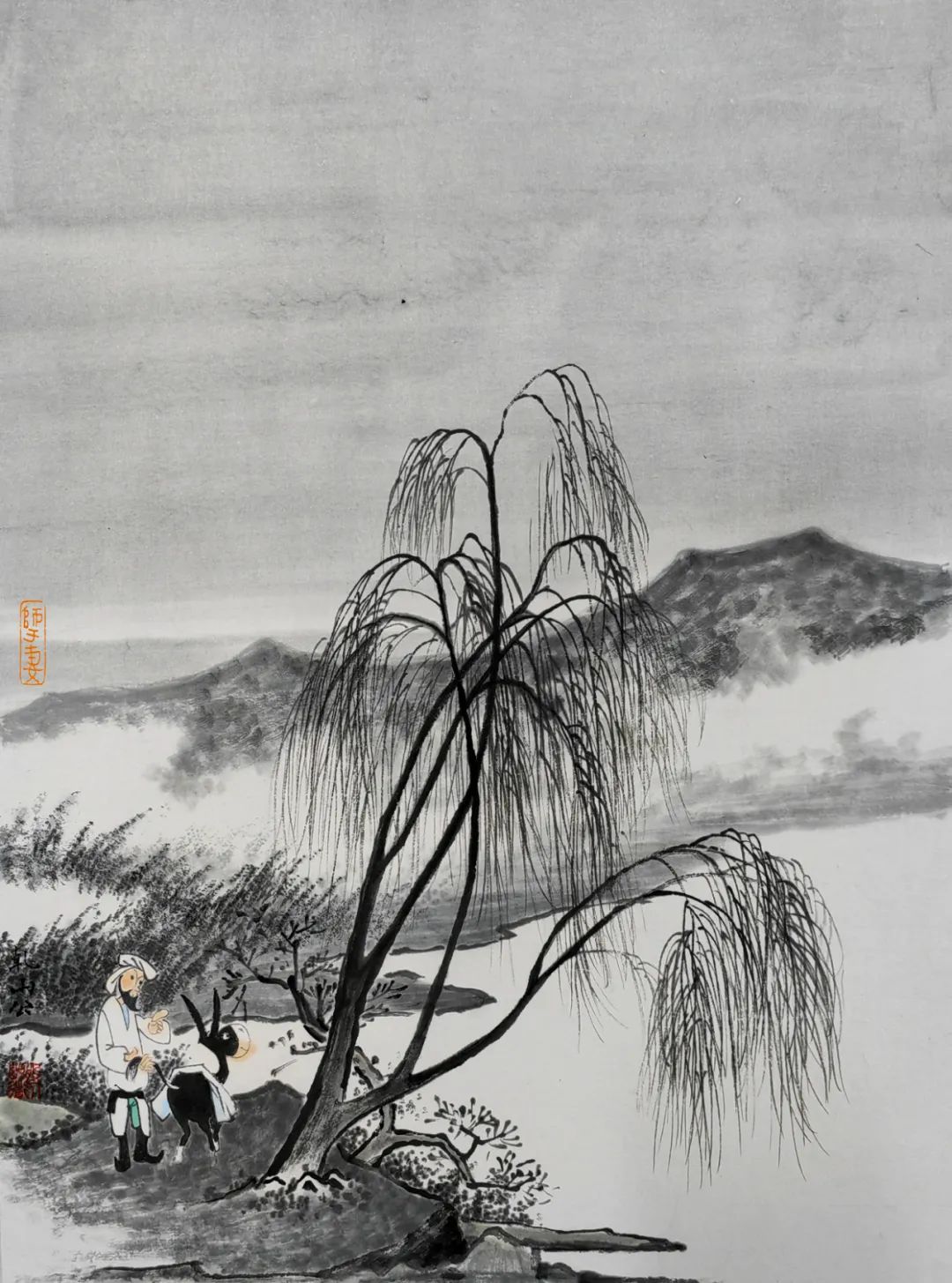 青年画家河北师范大学研究生力森作品欣赏—念依草堂第241期