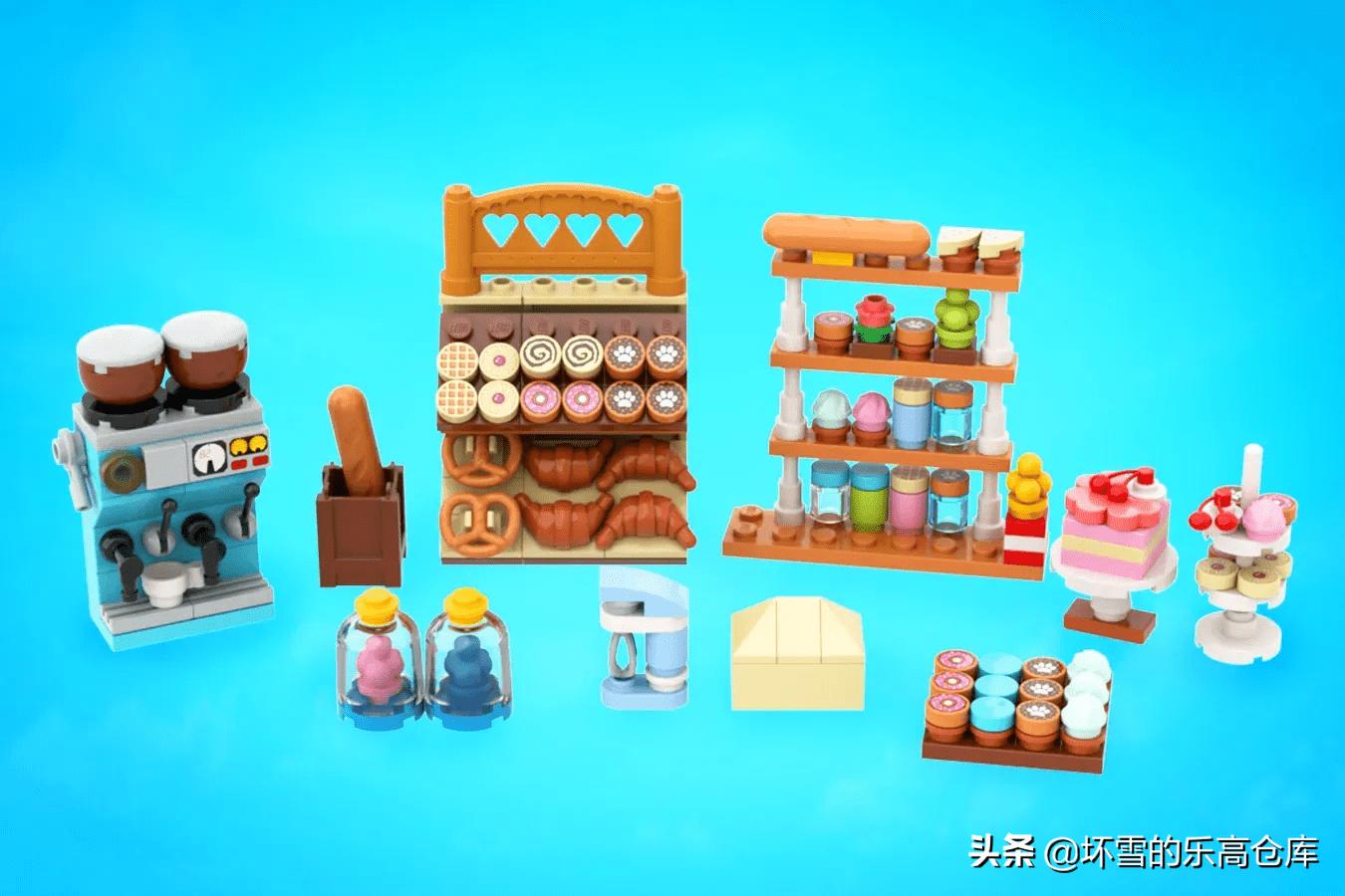 乐高转角咖啡厅内部,乐高甜品屋装修