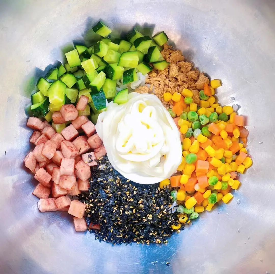 美食大口大口的吃,天津菲姐家手工饭团