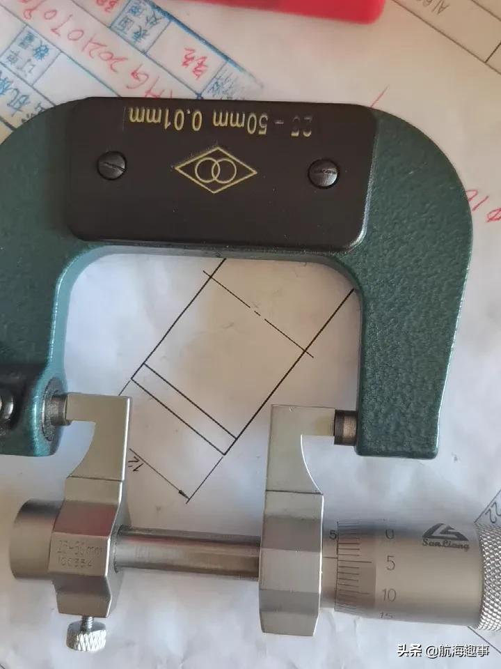 黄老轨用心总结，图文并茂深入学习，机舱常用量具“千分尺”