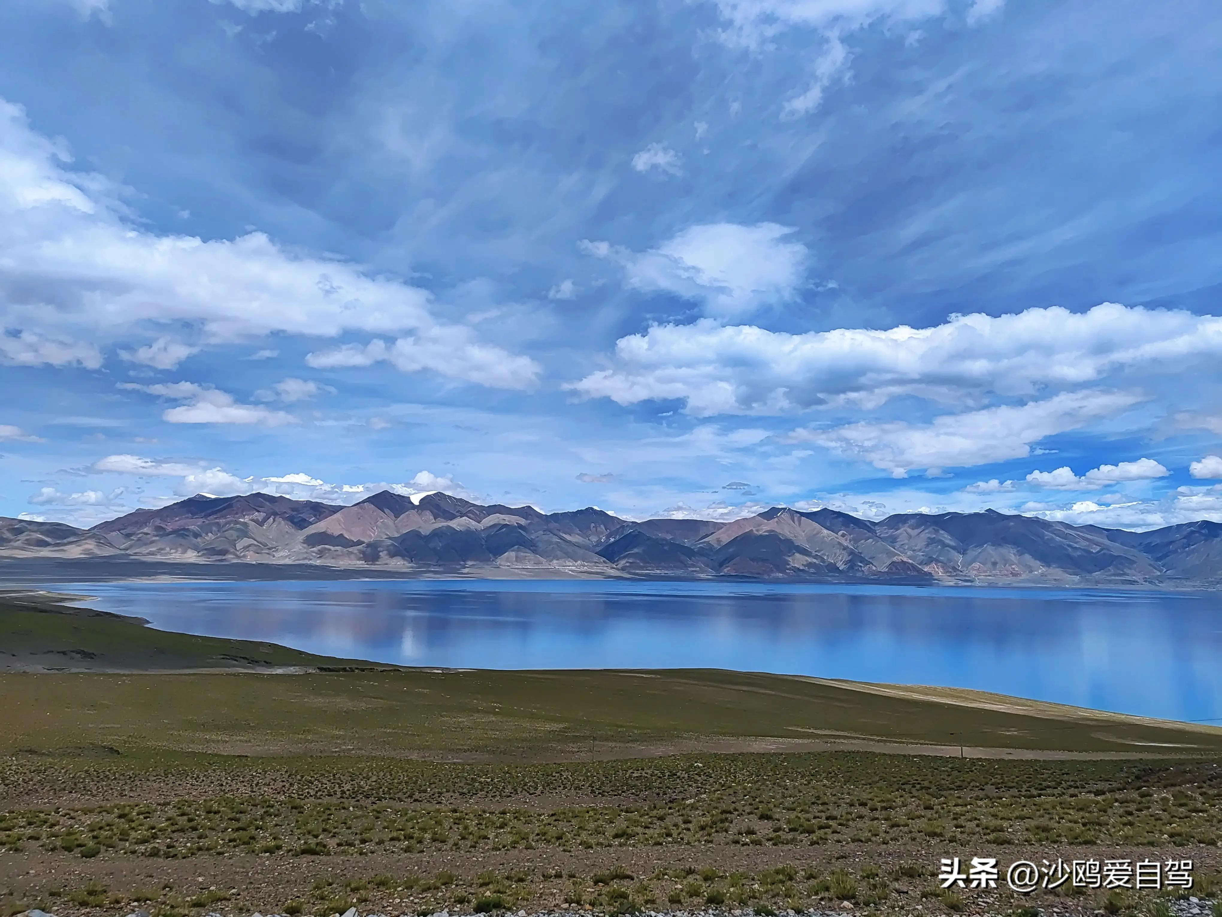 自驾四进*藏西***疆新**第12天:人在囧途:当惹雍措圣湖边陷车,轮胎鼓包