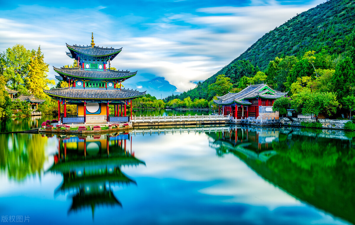 云南丽江有哪些古城景点图片大全,云南丽江泸沽湖简介