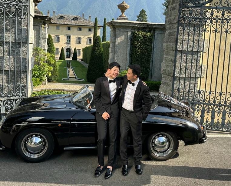 王宝强甄子丹合影,甄子丹在意大利补办婚礼