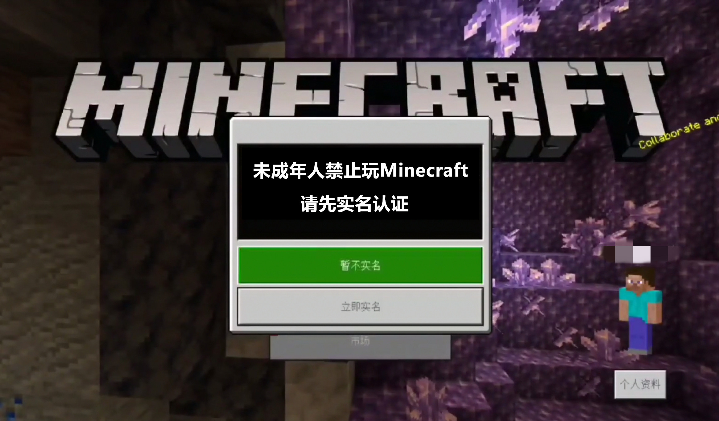 minecraft需要防沉迷吗,minecraft国际版加不了好友怎么办