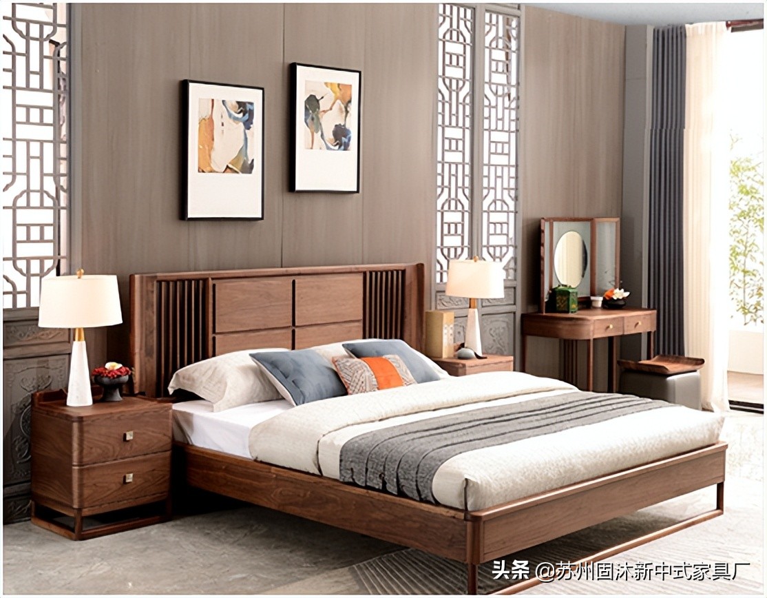 全屋实木家具新中式,新中式含蓄秀美韵味十足