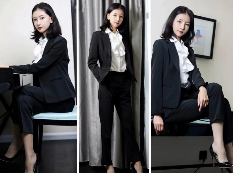 这5个优点，足够让女人爱上“黑色小西装”，杨幂、何洁搭配示范