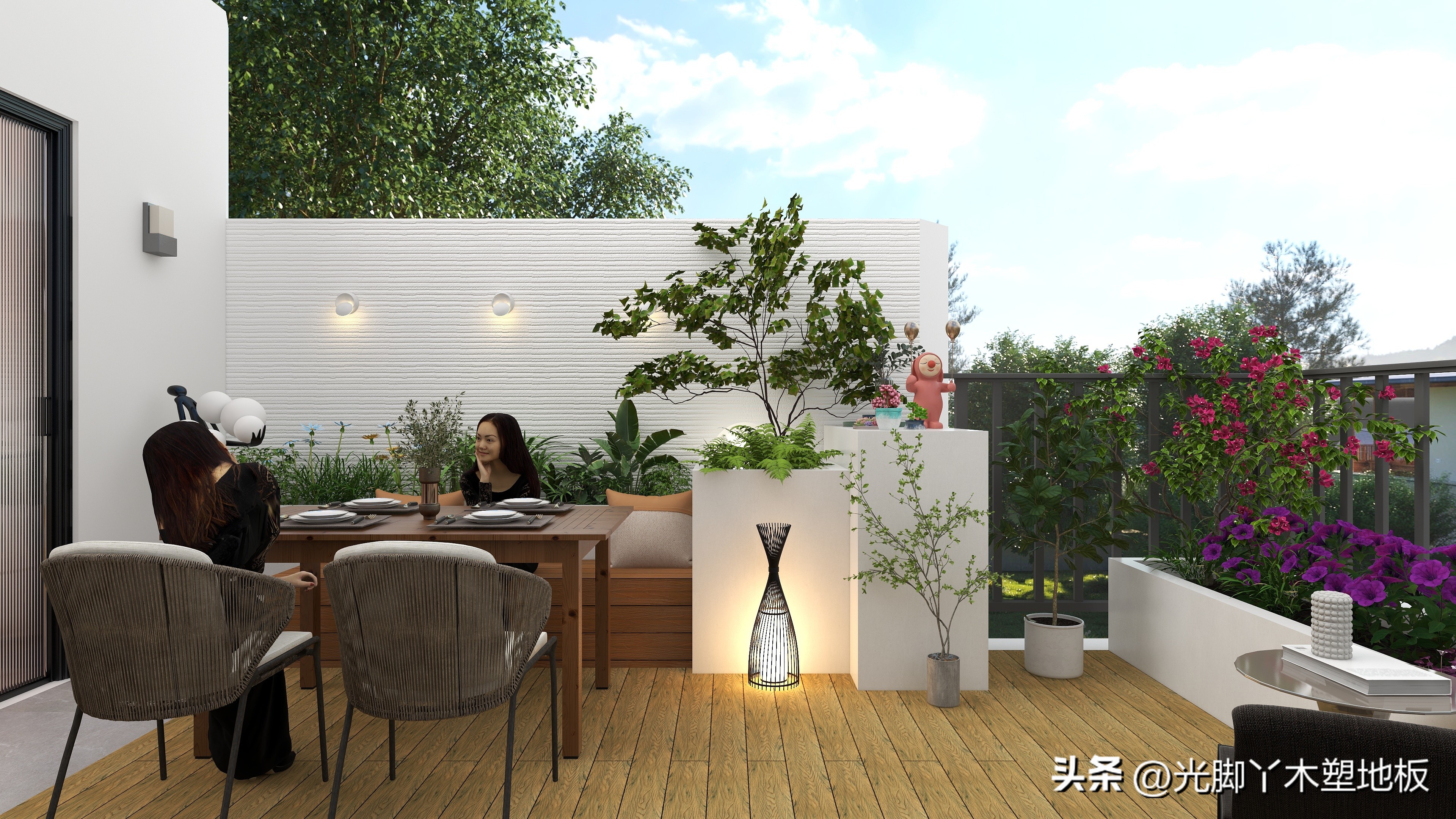 园林绿化户外塑木,木塑板材环保