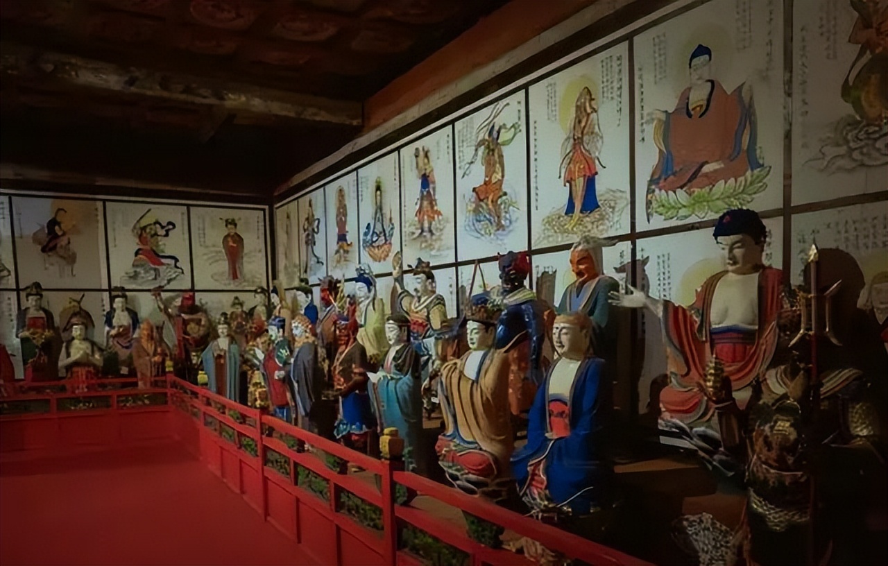 五台山一日游黛螺顶和五爷庙,来到五台山景区佛华山庄五爷庙