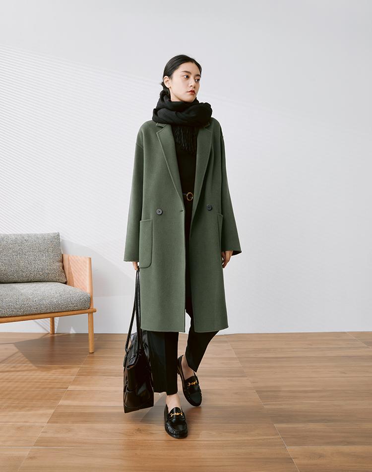 羊绒大衣中长款高级感穿搭,秋冬高级感穿搭羊绒大衣