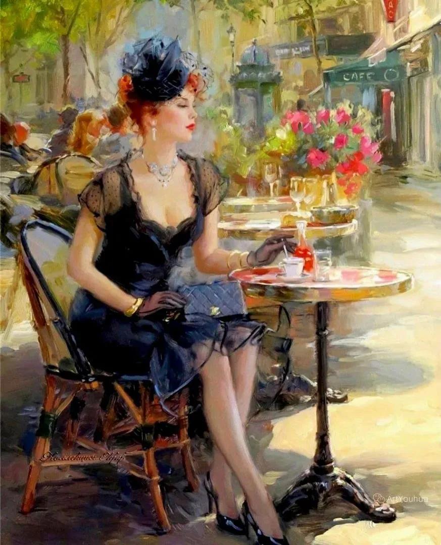 俄罗斯康斯坦丁的油画,康斯坦丁天空之镜油画