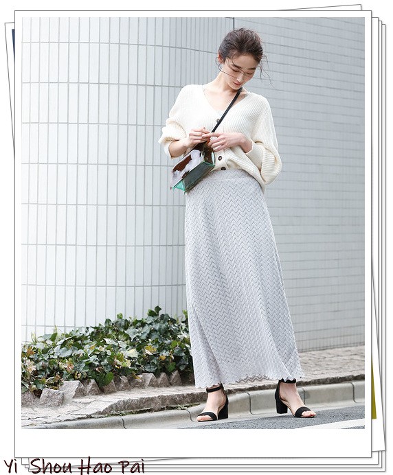 灰色半身裙如何穿搭图片,灰色半身裙高级感穿搭