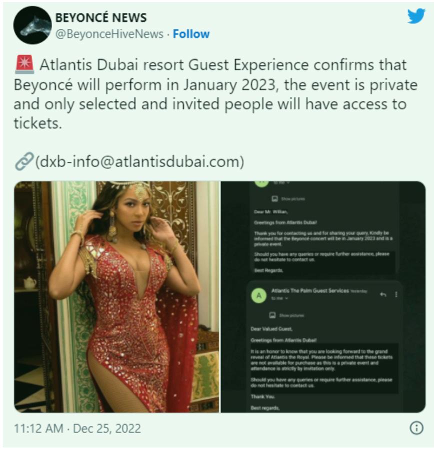 碧昂丝演唱会几个小时,碧昂丝一场演唱会1亿美元