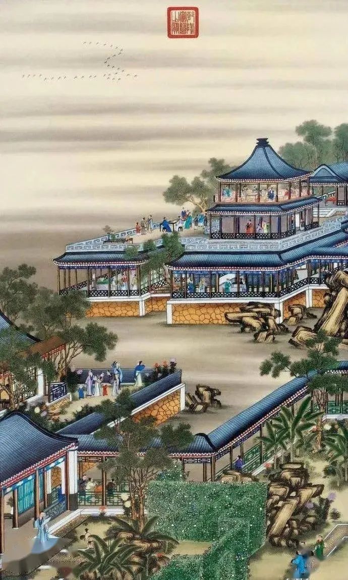 娓呯鏈堝鍙ょ敾,鍙ょ敾涓殑绉嬪ぉ鏅氫笂鍥剧墖