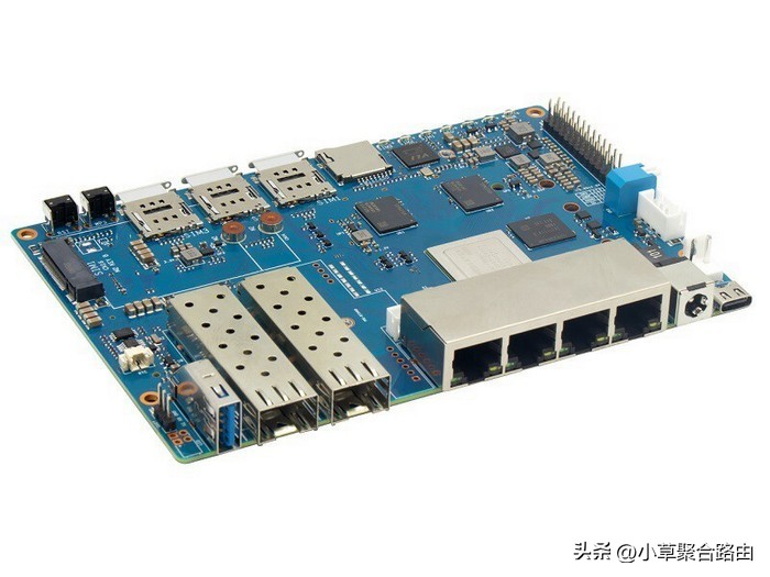 GrassRouter发布R4开发板、能上WIFI7网卡、6路网孔、支持三卡5G