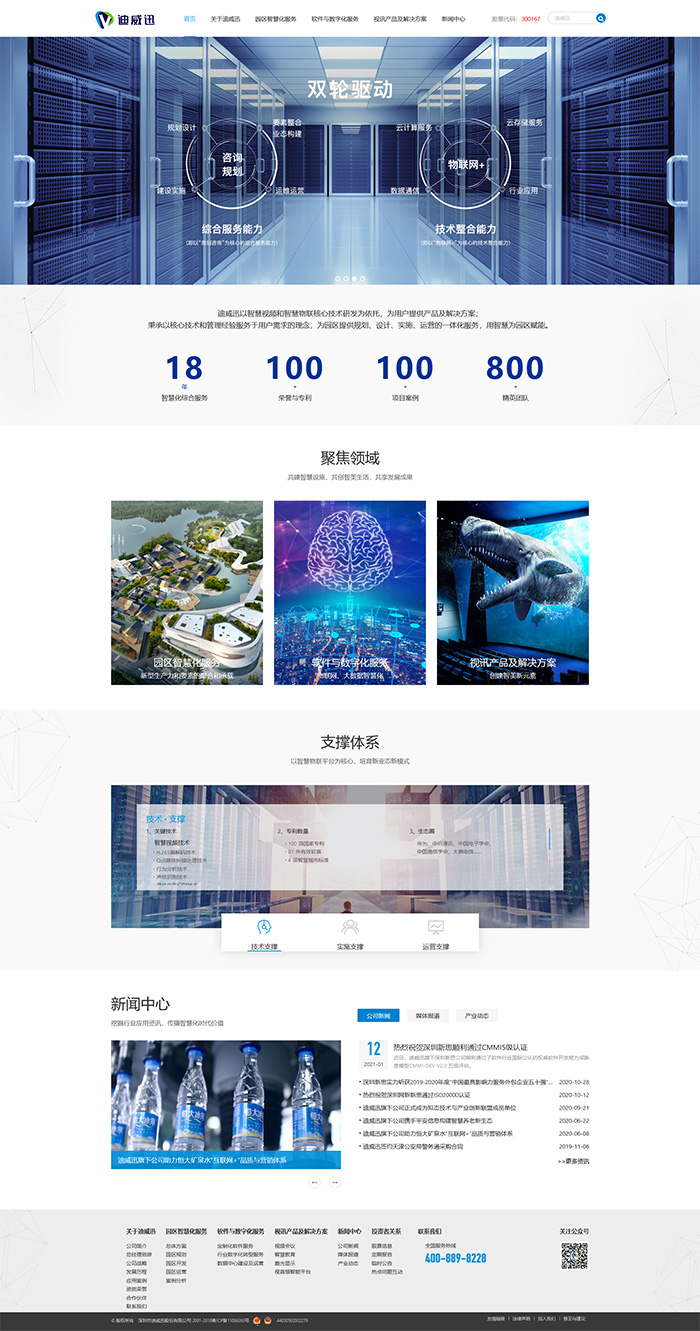 迪威讯网站测评，综合打分为80分