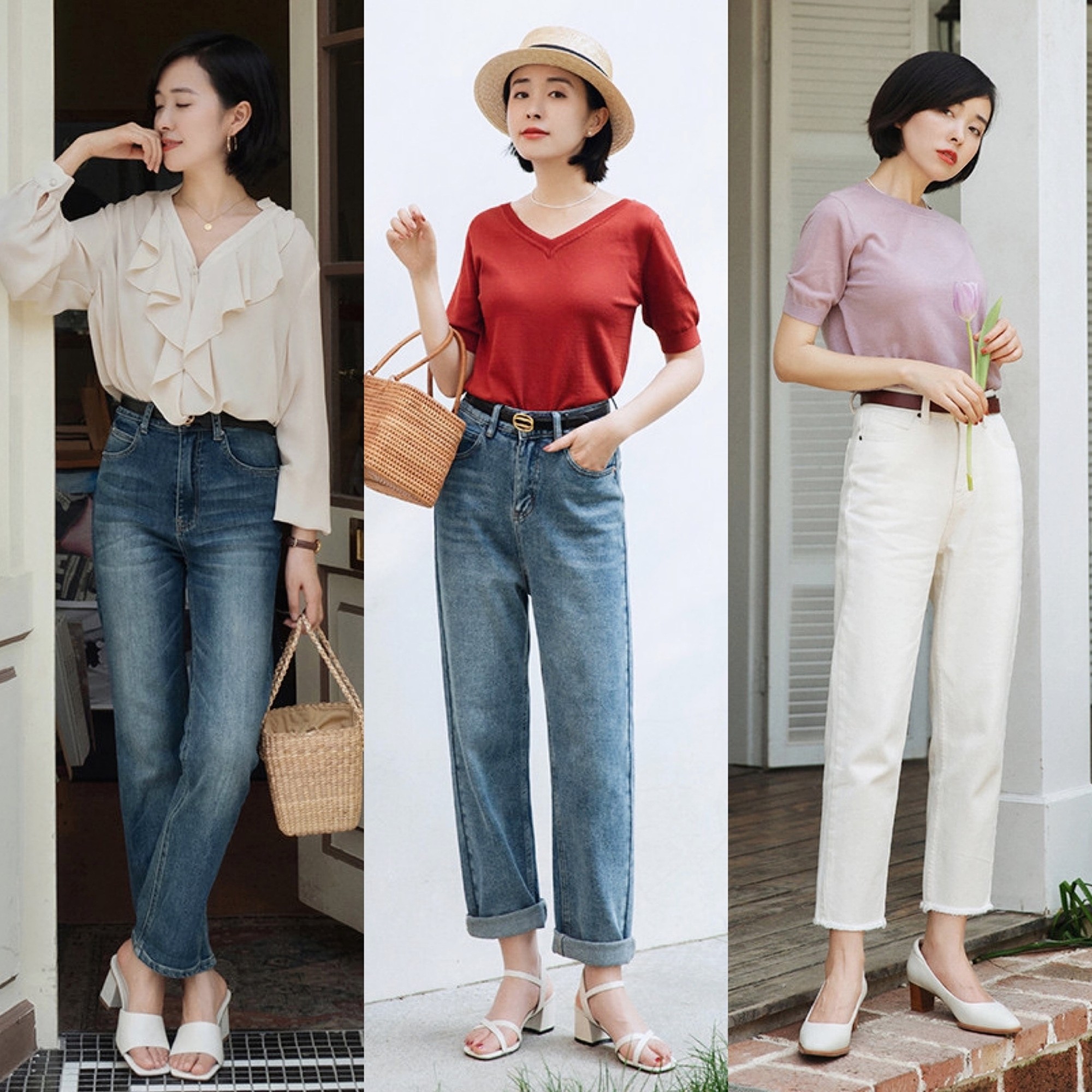 今年最流行的小白鞋小个子穿了,鞋子推荐不要平底鞋