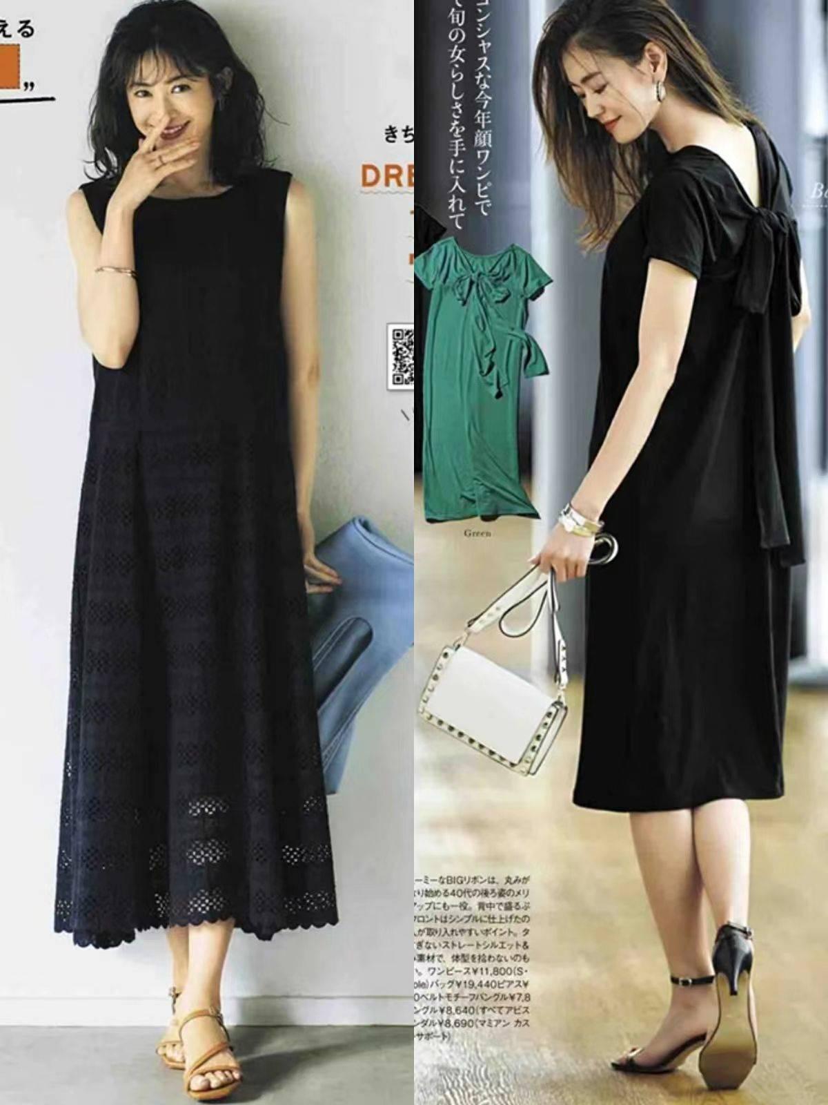 时尚不显胖夏天连衣裙穿搭,夏天穿搭女2022高级法式连衣裙