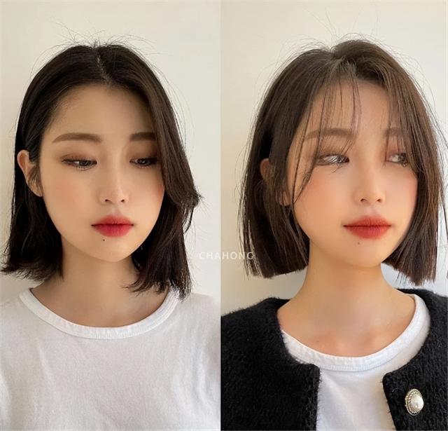 齐肩锁骨发女2020流行发型内卷,齐肩减龄层次锁骨发