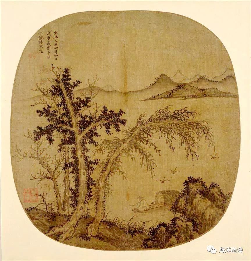 中国古代名画垂钓,古代名画垂钓