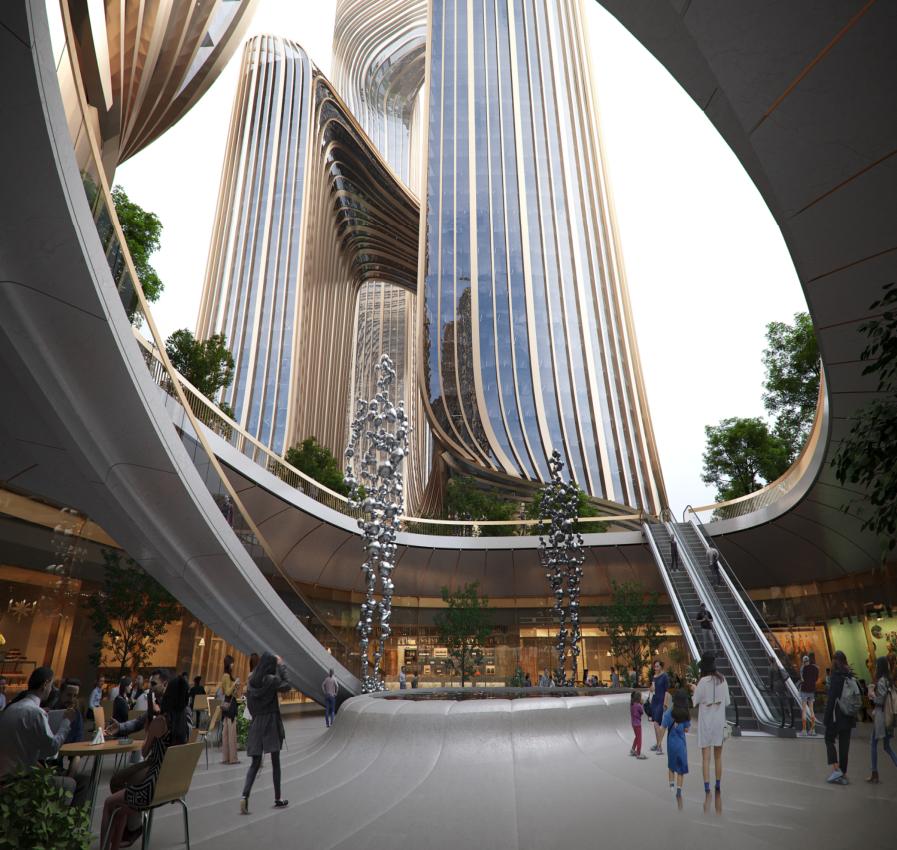 武汉未来城建地标,武汉华中科学生态城项目进展