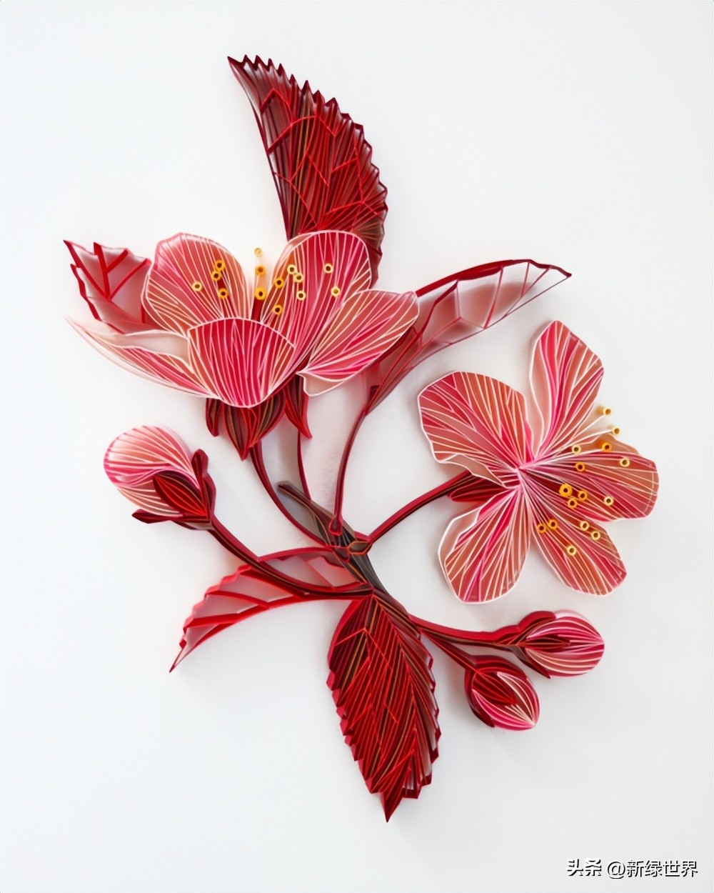 纸艺作品绘画,千变万化的纸艺术作品