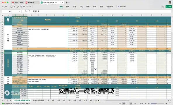 每日记账表,自己用的记账明细表