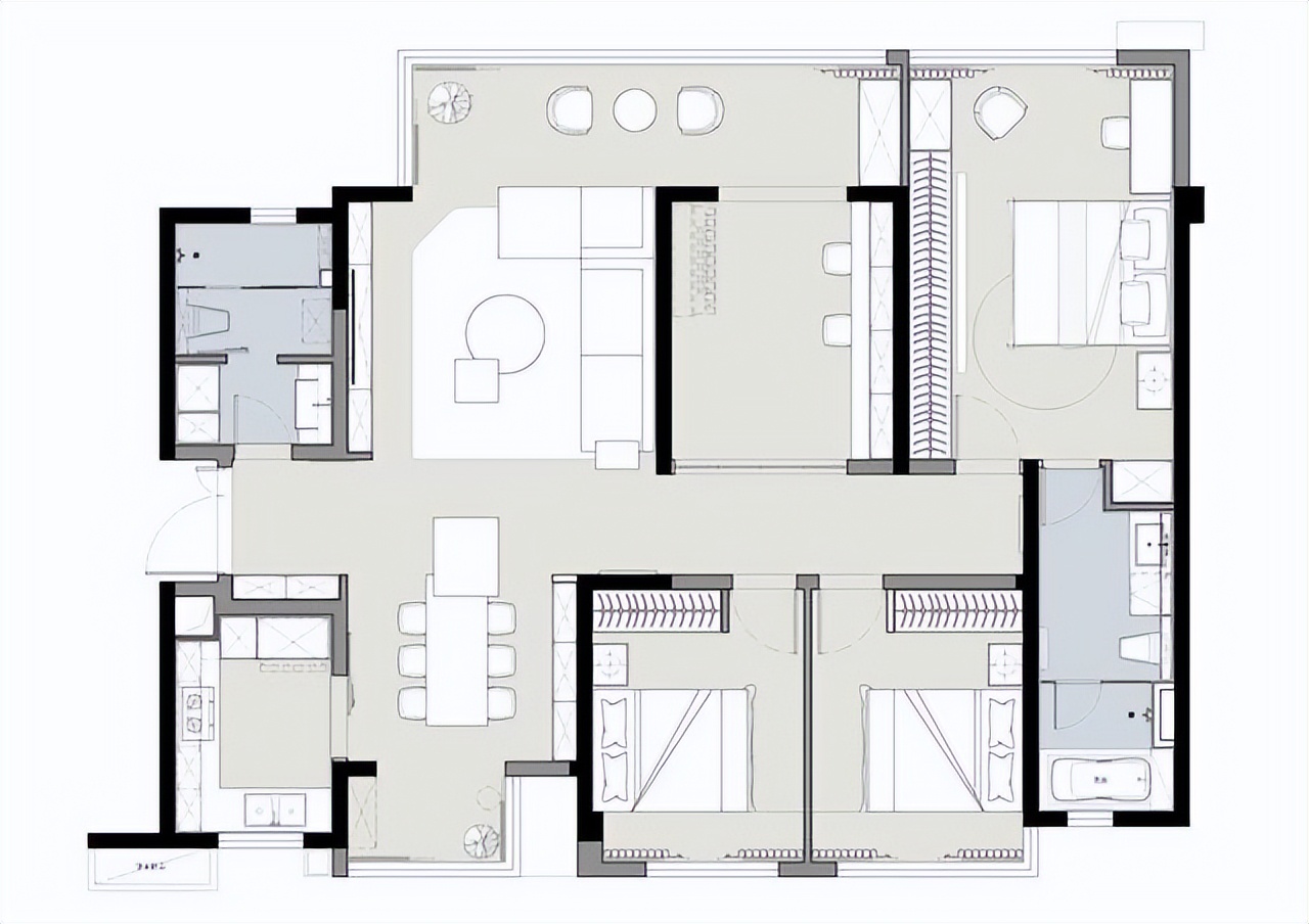 装修最不后悔的就是装了电视柜,装修是否做满墙电视柜
