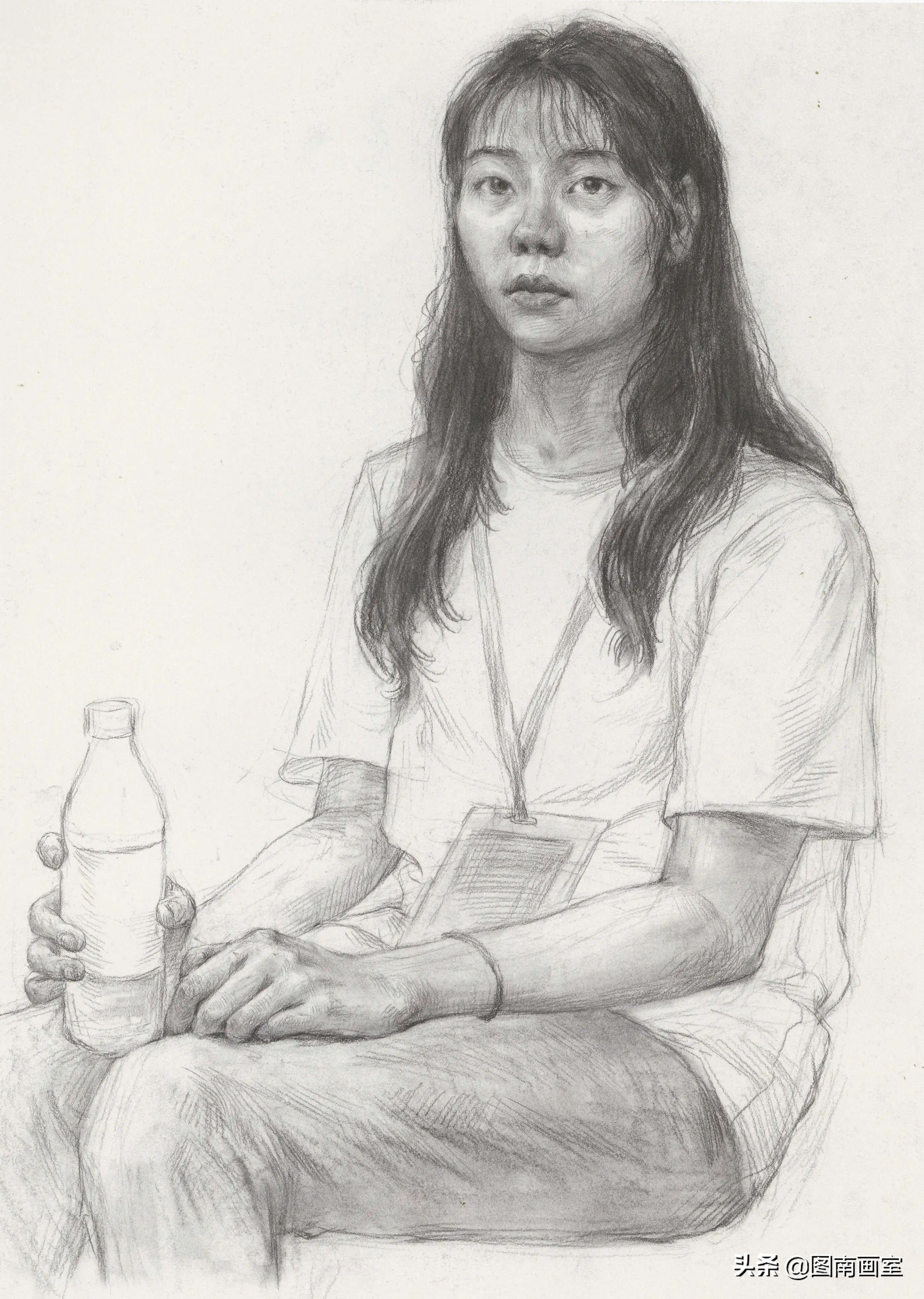 中国美术学院素描头像高分作品,全国素描高分作品