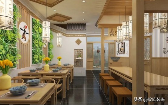 30几平米小面馆装修风格,30平米面馆装修设计图